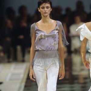 Chloe Stella McCartney Spring 2000 Runway Fringe Top